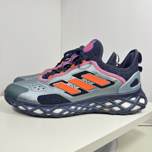 adidas Web Boost Running Shoes Mens Size 13 Magic Grey Impact Orange GZ6444 main image 15